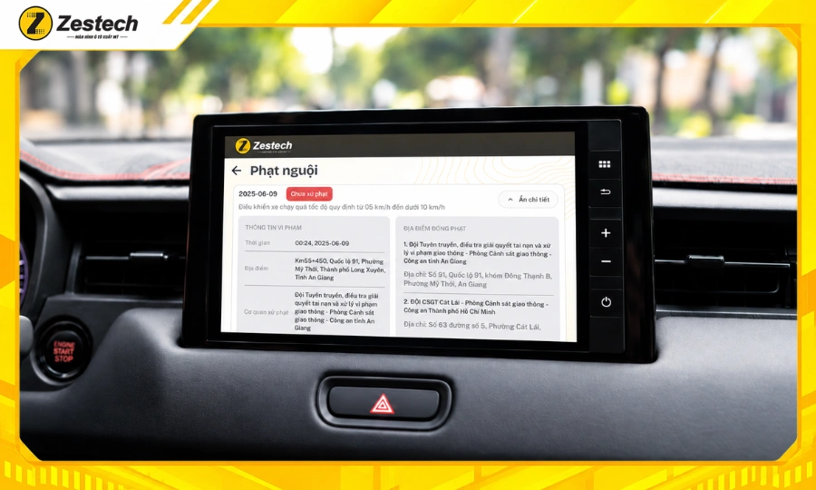Kiểm tra phạt nguội nhanh chóng với Android Box ô tô cho Honda HR-V