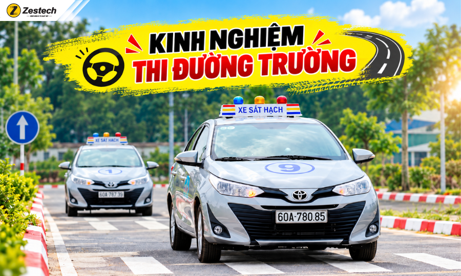 Kinh nghiệm thi đường trường 2026 học 1 lần là đậu