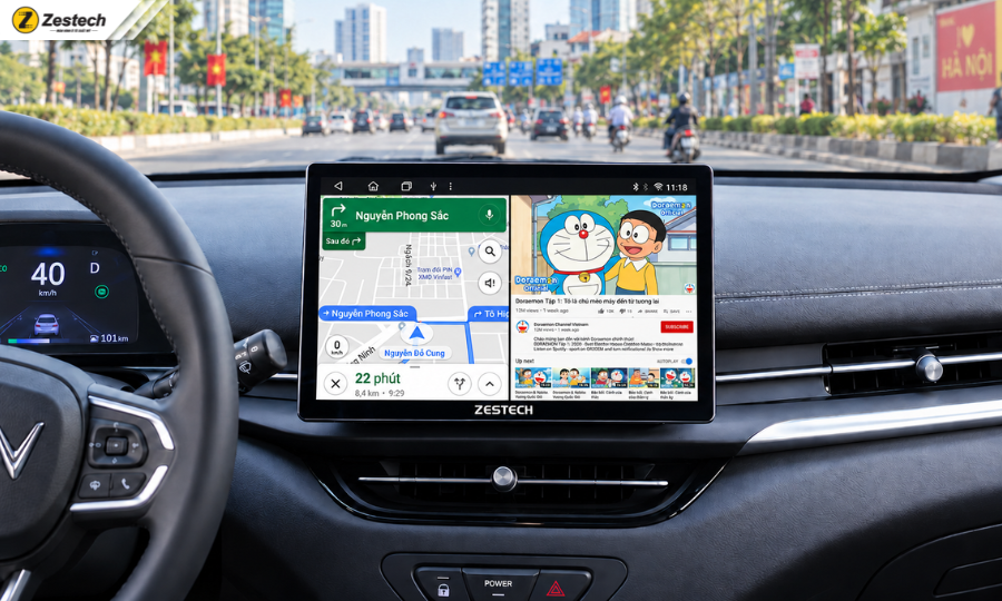 Màn hình Android xe điện có khả năng đa nhiệm