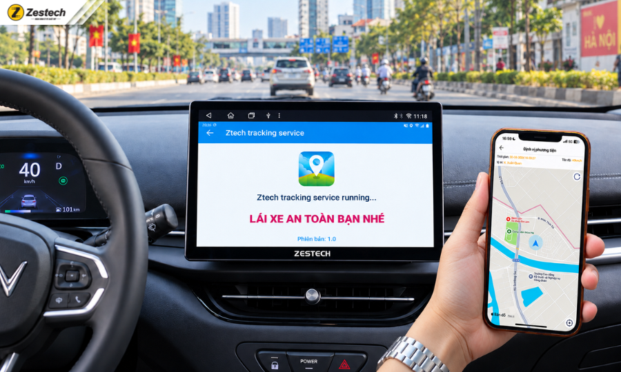 Định vị, quản lý xe từ xa với màn hình Android xe điện