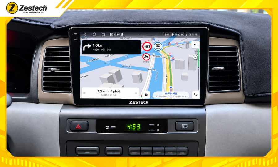 Màn hình ô tô Android cho xe Altis 2003 tích hợp bản đồ VietMap Live