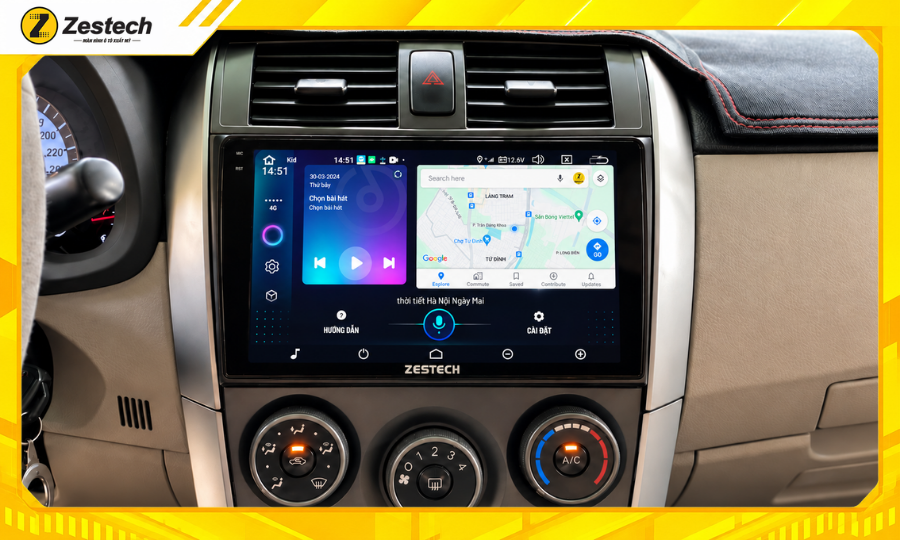 Màn hình ô tô Android cho xe Altis 2008-2013 4 Điều khiển Màn hình ô tô Android cho xe Altis 2008-2013 bằng giọng nói