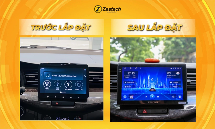 Sự khác biệt về trải nghiệm - giao diện cá nhân hóa khi lắp Màn hình ô tô Android cho xe Ertiga 2023-2024