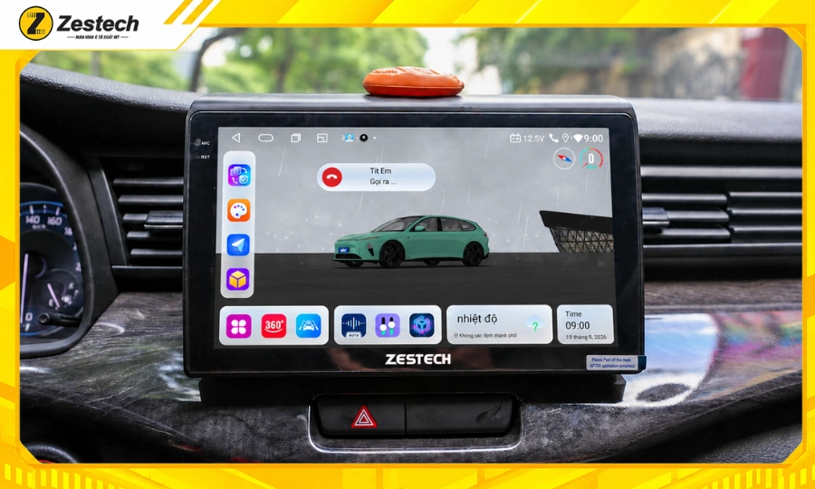 Nghe gọi rảnh tay, an toàn trên Màn hình ô tô Android cho xe Ertiga 2023-2024