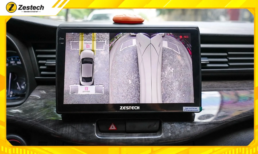 Màn hình ô tô Android cho xe Ertiga 2023-2024 tích hợp hệ thống Camera 360 sắc nét