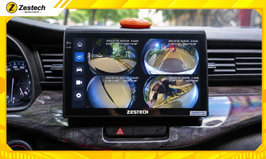 Giám sát đỗ xe - Tắt máy ghi hình trên màn hình ô tô Android cho xe Ertiga 2023-2024