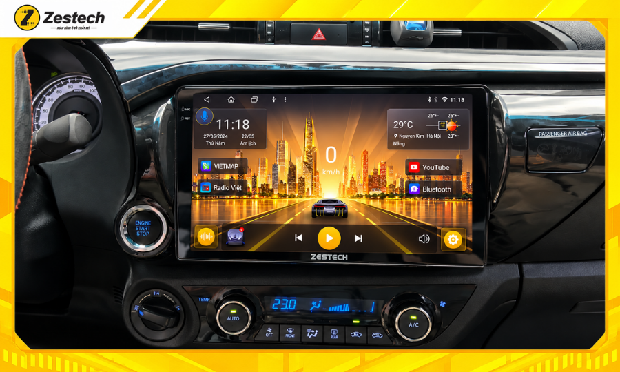 Lựa chọn màn hình ô tô Android cho xe Hilux 2021-2025 theo nhu cầu sử dụng