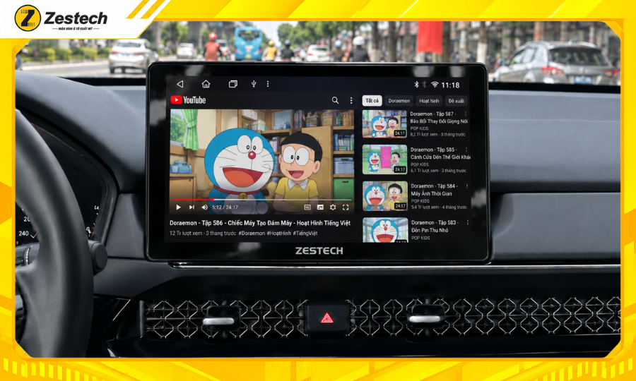 Giải trí đa phương tiện với Màn hình ô tô Android cho xe Honda Accord 2024-2025
