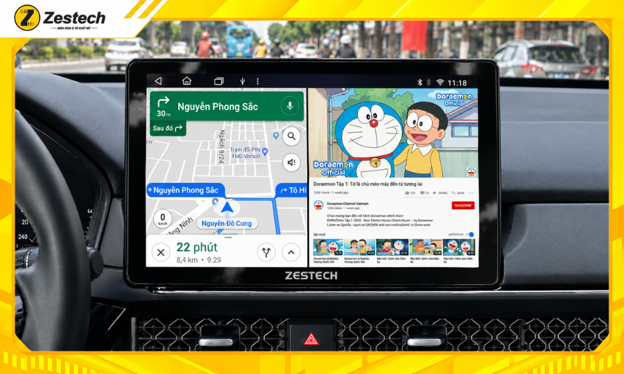 Màn hình ô tô Android cho xe Honda Accord 2024-2025 hỗ trợ chạy đa nhiệm