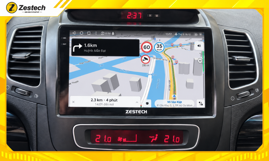 Màn hình ô tô Android cho xe Kia Sorento 2014-2020 5 Màn hình ô tô Android cho xe Kia Sorento 2014-2020 tích hợp bản đồ VietMap Live