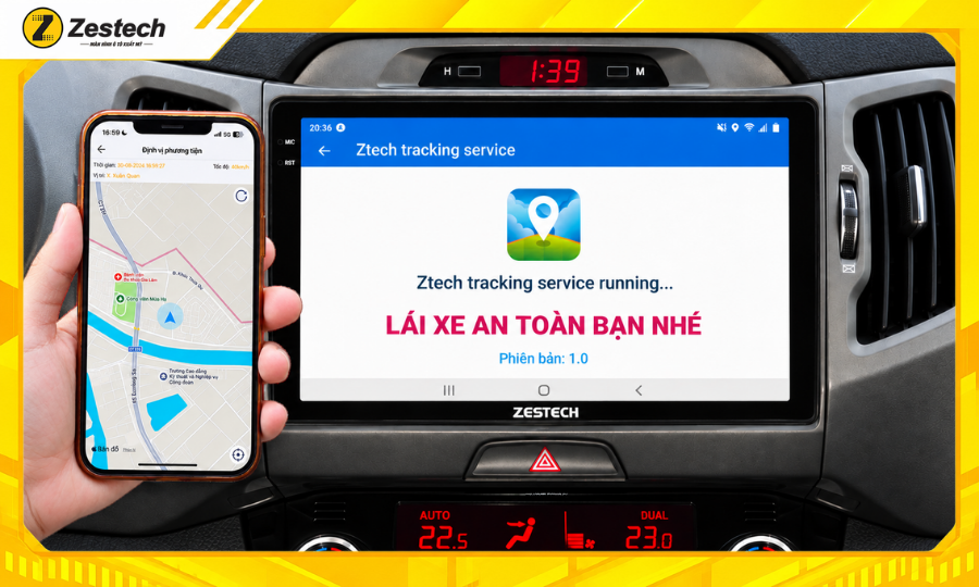 Định vị, quản lý xe từ xa qua app Zestech Tracking