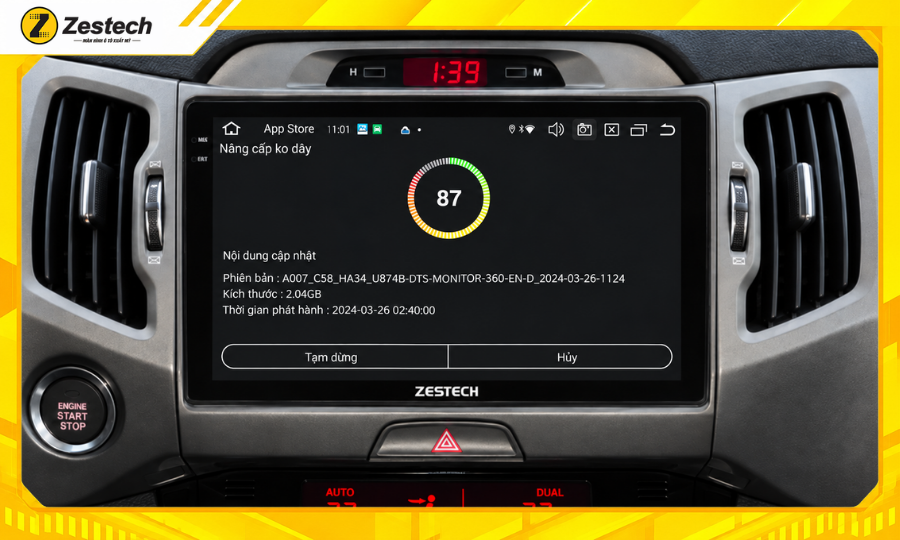 Cập nhật phần mềm Màn hình ô tô Android cho xe Kia Sportage 2015