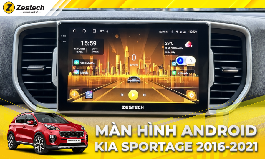 Màn hình ô tô Android cho xe Kia Sportage 2016-2021