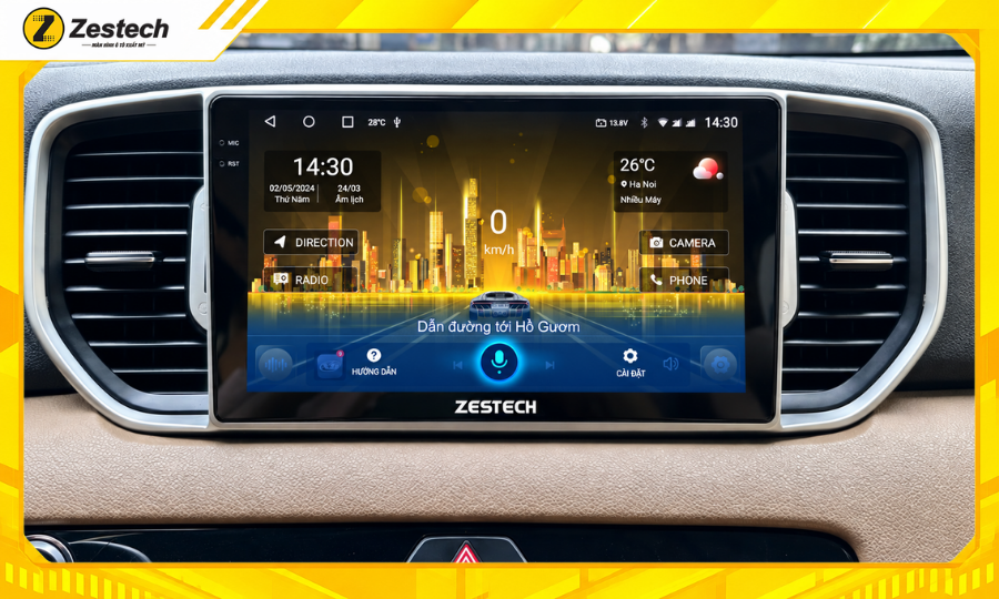 Điều khiển Màn hình ô tô Android cho xe Kia Sportage 2016-2021 bằng giọng nói