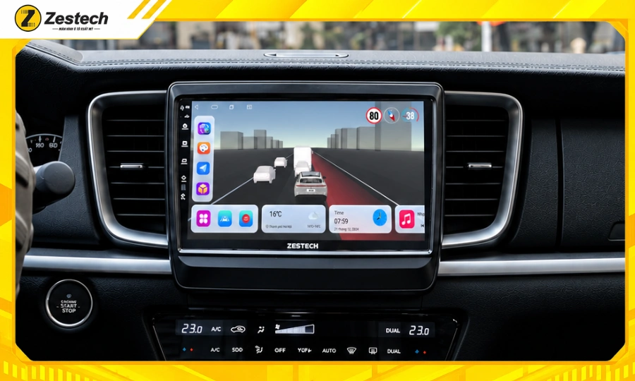 Màn hình ô tô Android cho xe Mazda BT50 2021-2025 9 Công nghệ lái xe AI ADAS trên Màn hình ô tô Android cho xe Mazda BT50 2021-2025