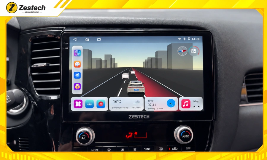 Màn hình ô tô Android cho xe Outlander 2016-2021 7 Công nghệ AI ADAS - Trợ lý lái xe an toàn