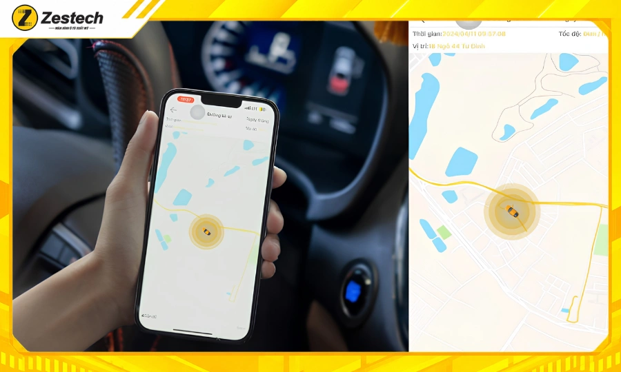 Màn hình ô tô Android cho xe Suzuki FronX kết nối app định vị từ xa trên điện thoại
