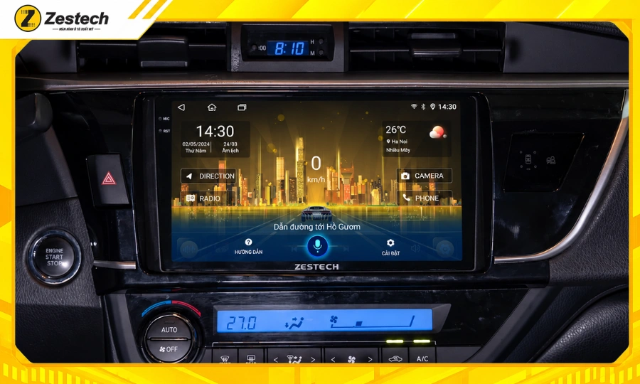 Màn hình ô tô Android cho xe Toyota Altis 2 Màn hình ô tô Android cho xe Toyota Altis - Ra lệnh giọng nói rảnh tay