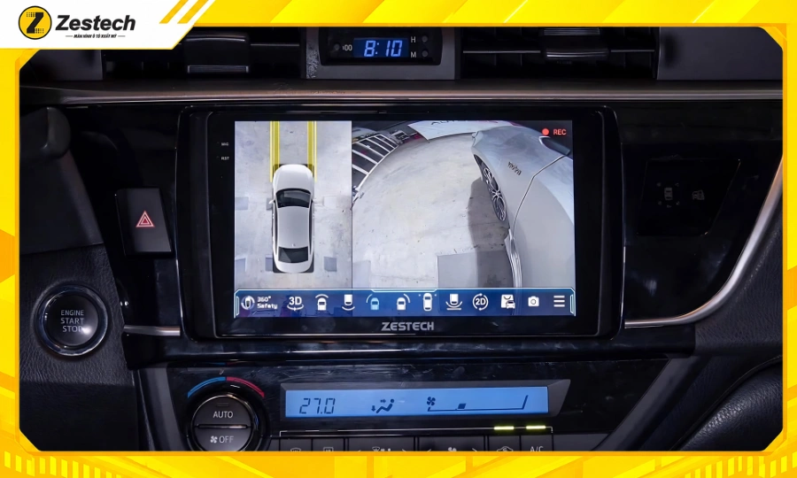 Màn hình ô tô Android cho xe Toyota Altis 7 Màn hình ô tô Android cho xe Toyota Altis tích hợp Camera 360