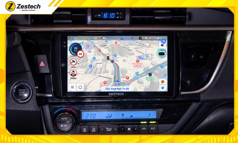 Màn hình ô tô Android cho xe Toyota Altis 3 Màn hình ô tô Android cho xe Toyota Altis tích hợp bản đồ cảnh báo giao thông